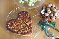 gâteau aux noix et pommes caramélisés