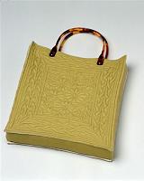 Sac motif tressé et marguerites