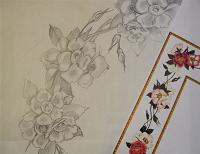 dessins pour textile les églantines